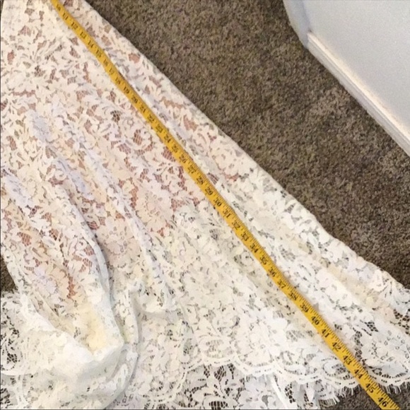 One Wish White Lace Midi Dress - Picture 4 of 4